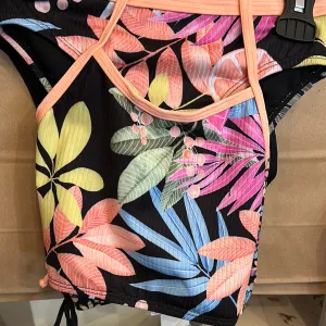 Mandarine & Co Bright Summer LeavesPrint 2 Piece Swim Set: Size 7 to 14 Years