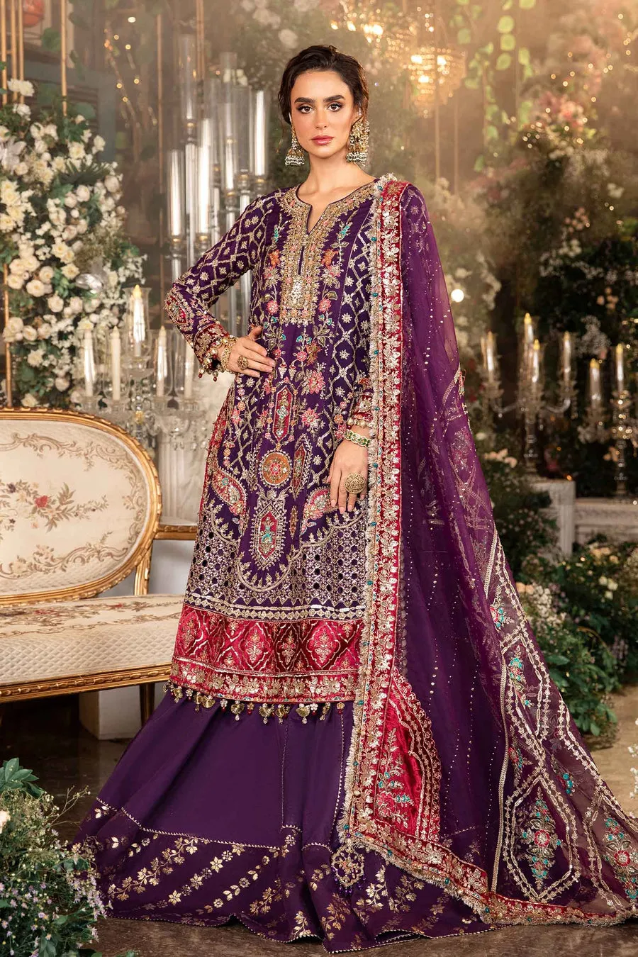 Maria.B | Embroidered Organza Suit '24 | MBD-2903