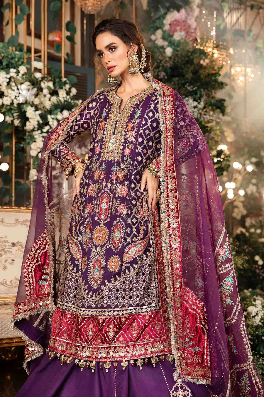 Maria.B | Embroidered Organza Suit '24 | MBD-2903