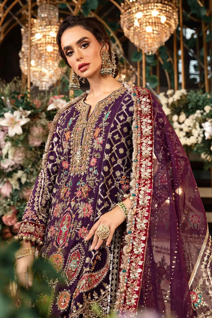 Maria.B | Embroidered Organza Suit '24 | MBD-2903