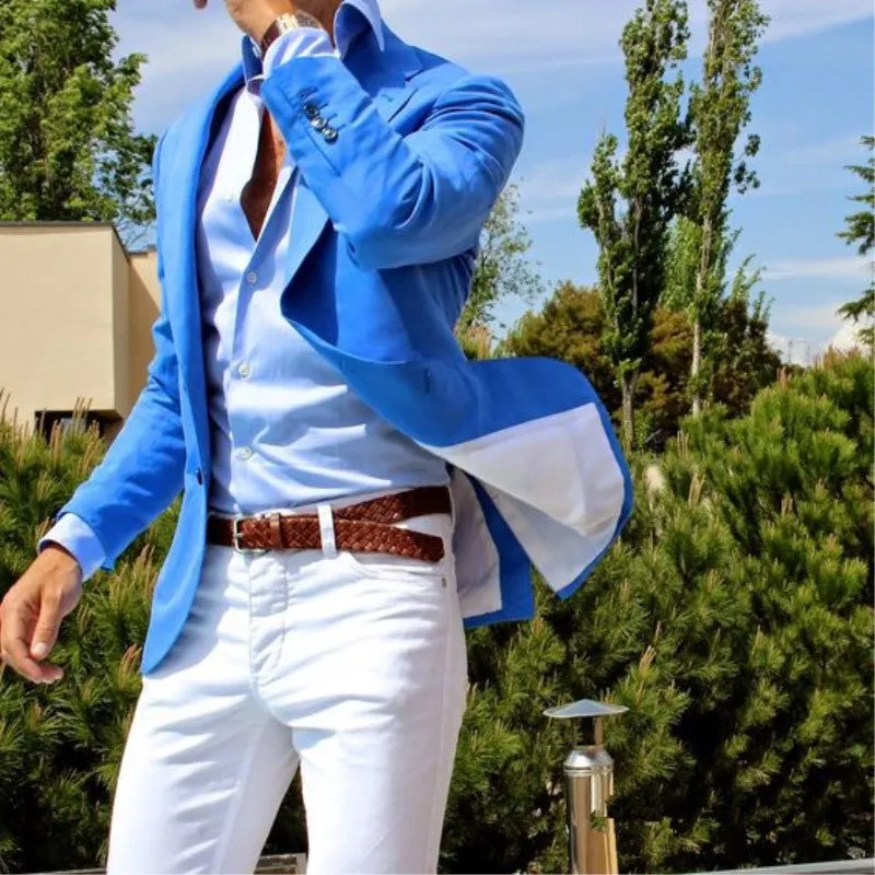 Men's Royal 2 Piece Summer Style Up To 6XL(Jacket  Pants)