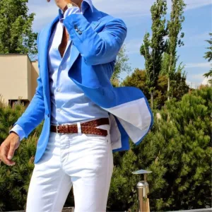 Men's Royal 2 Piece Summer Style Up To 6XL(Jacket  Pants)