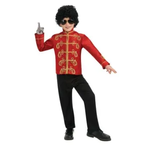 Michael Jackson Child Deluxe Red Military Jacket M