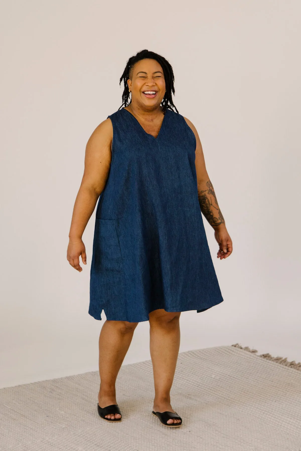 Mira Dress - Denim