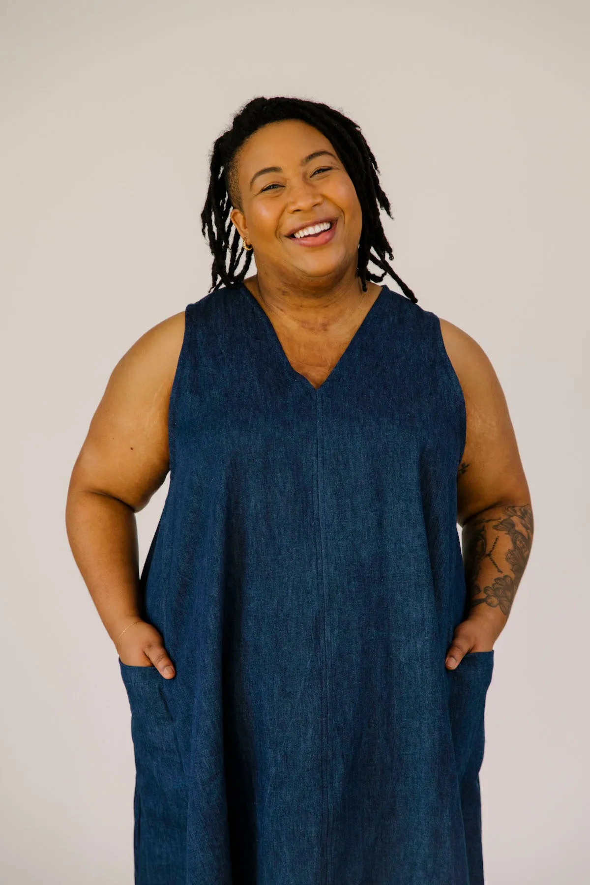 Mira Dress - Denim