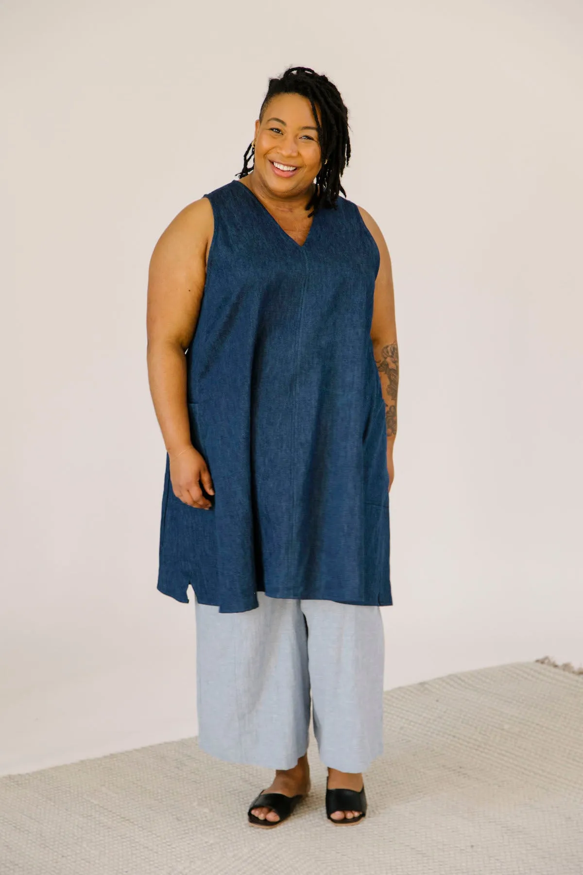 Mira Dress - Denim