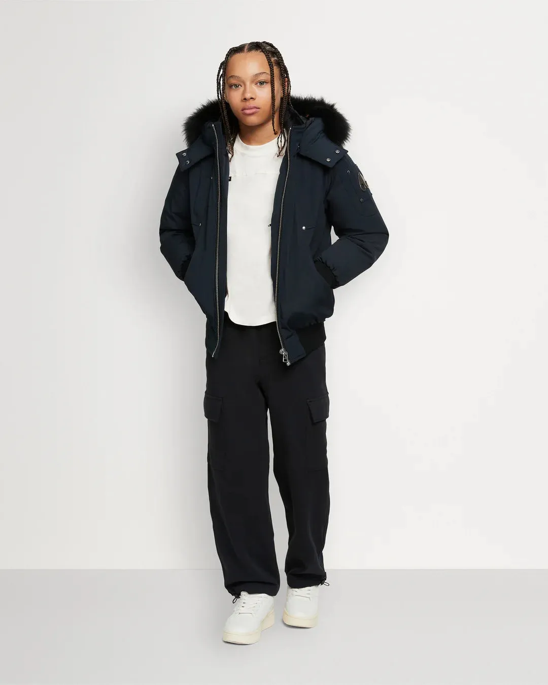 MOOSE KNUCKLES KIDS-UNISEX BOMBER SHEARLING
