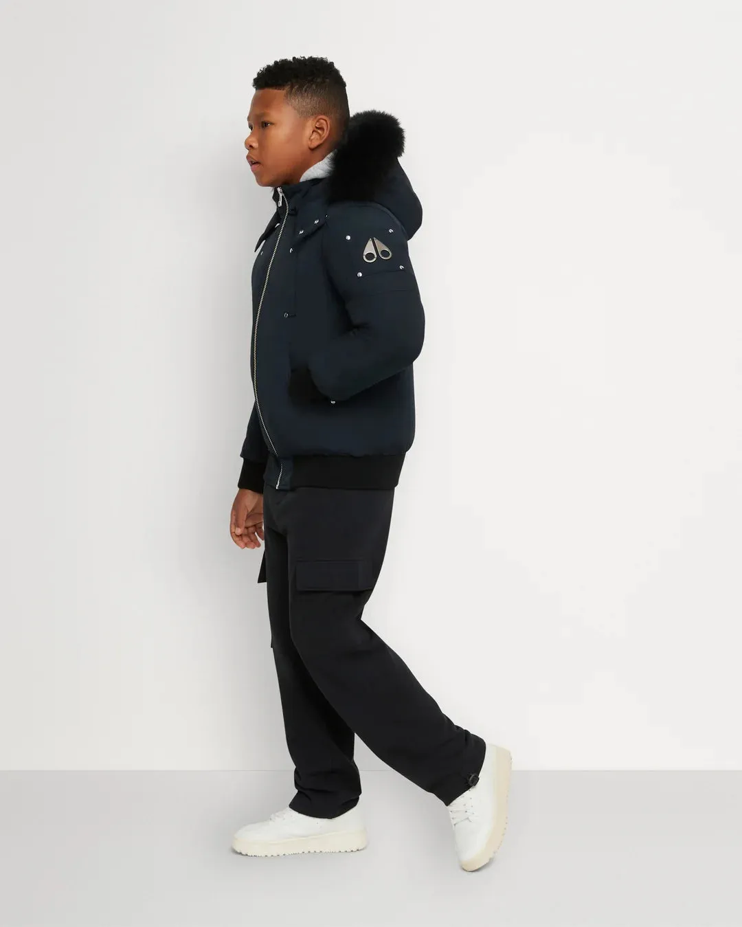 MOOSE KNUCKLES KIDS-UNISEX BOMBER SHEARLING