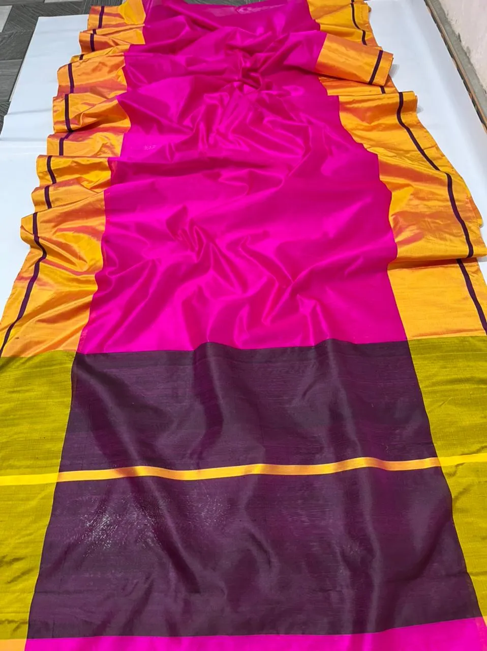 Mrunal Thakur Chanderi Saree