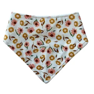 Mustard Floral Bandana Bib