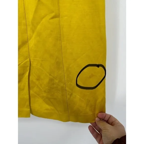Nanette Lepore Still Free Shift Dress Size 4 yellow