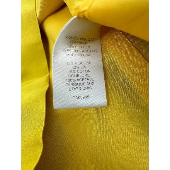Nanette Lepore Still Free Shift Dress Size 4 yellow