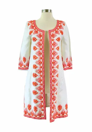 Navi Embroidered Linen Jacket