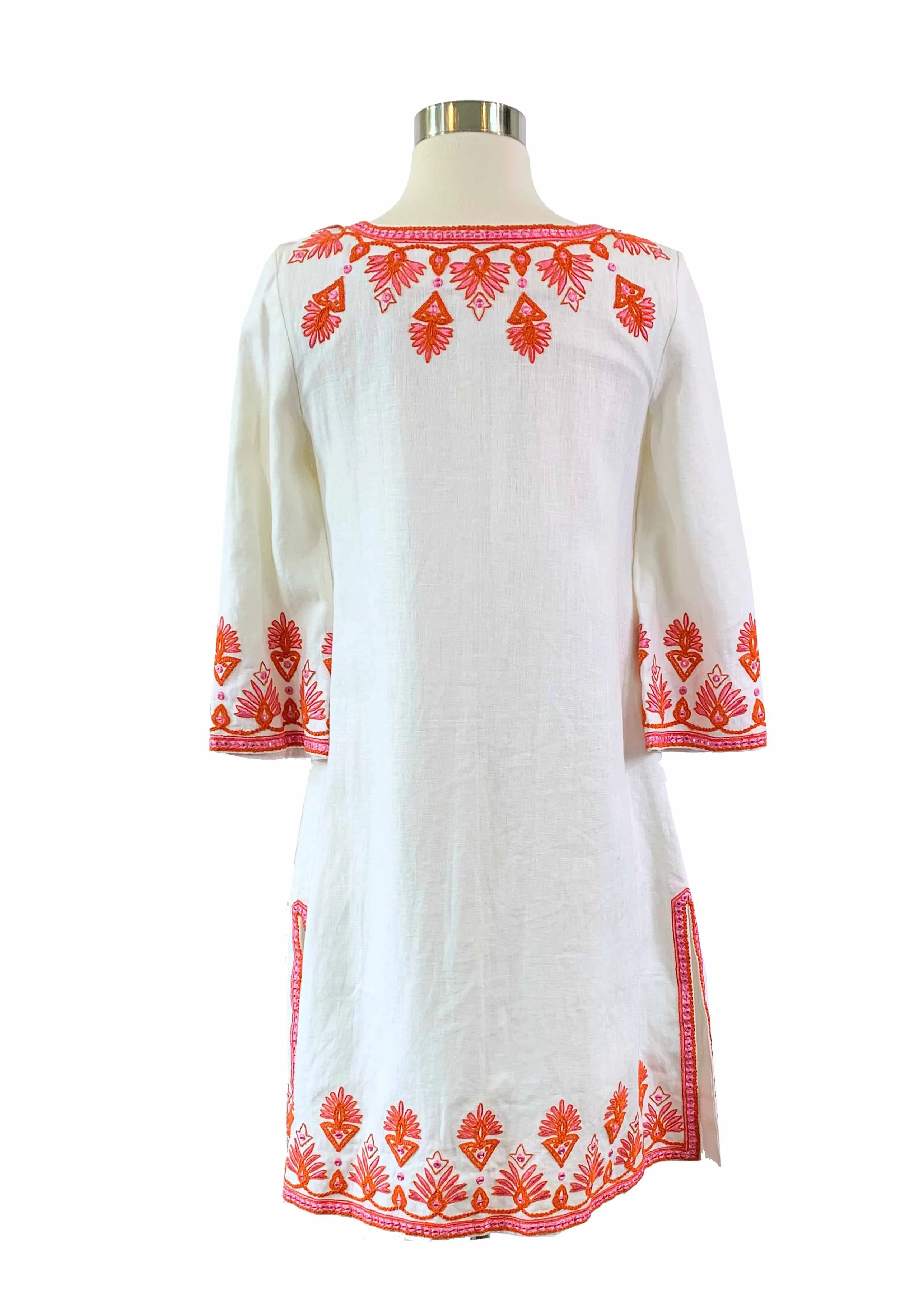 Navi Embroidered Linen Jacket
