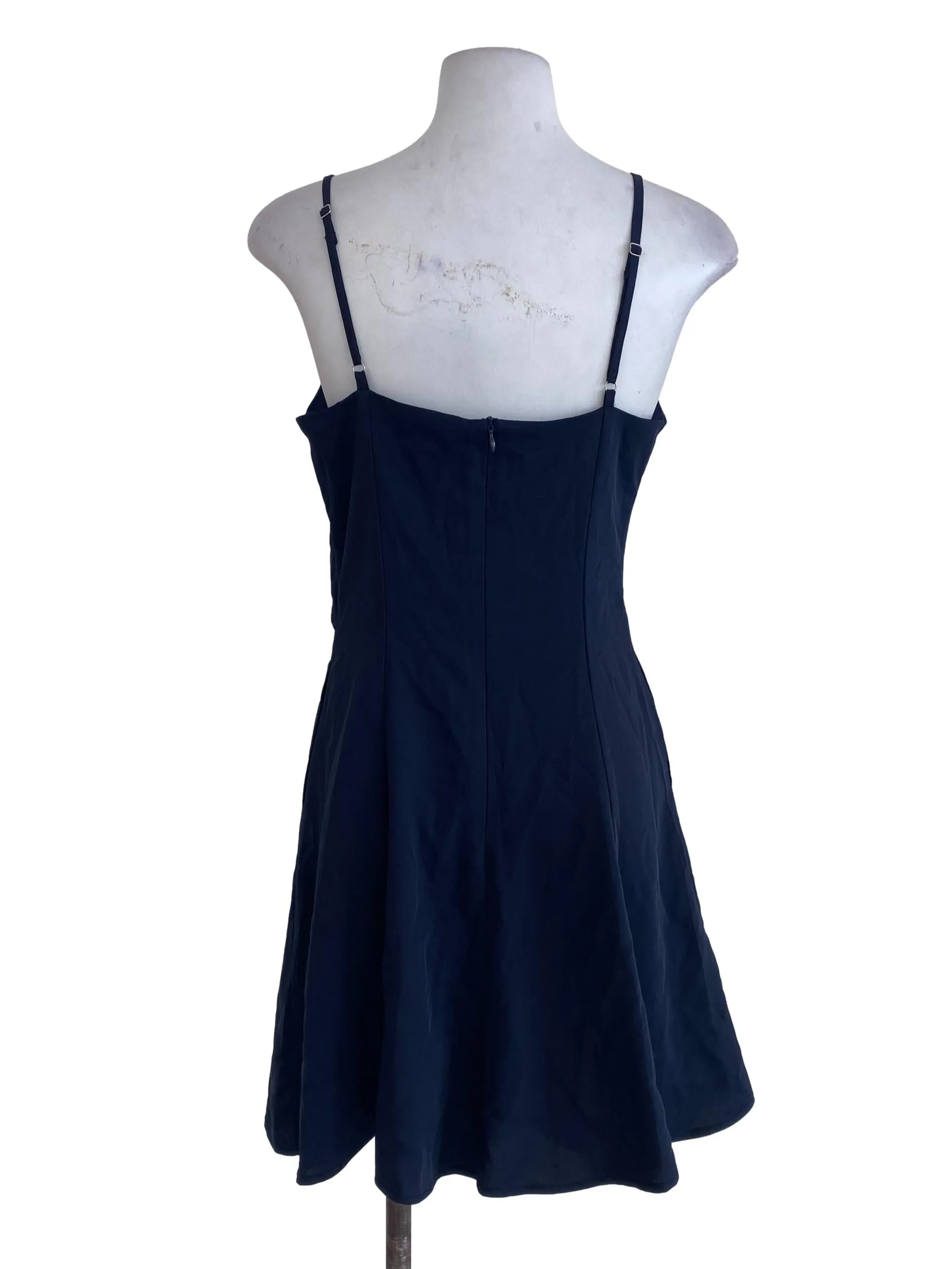 Navy Blue A Line Dress