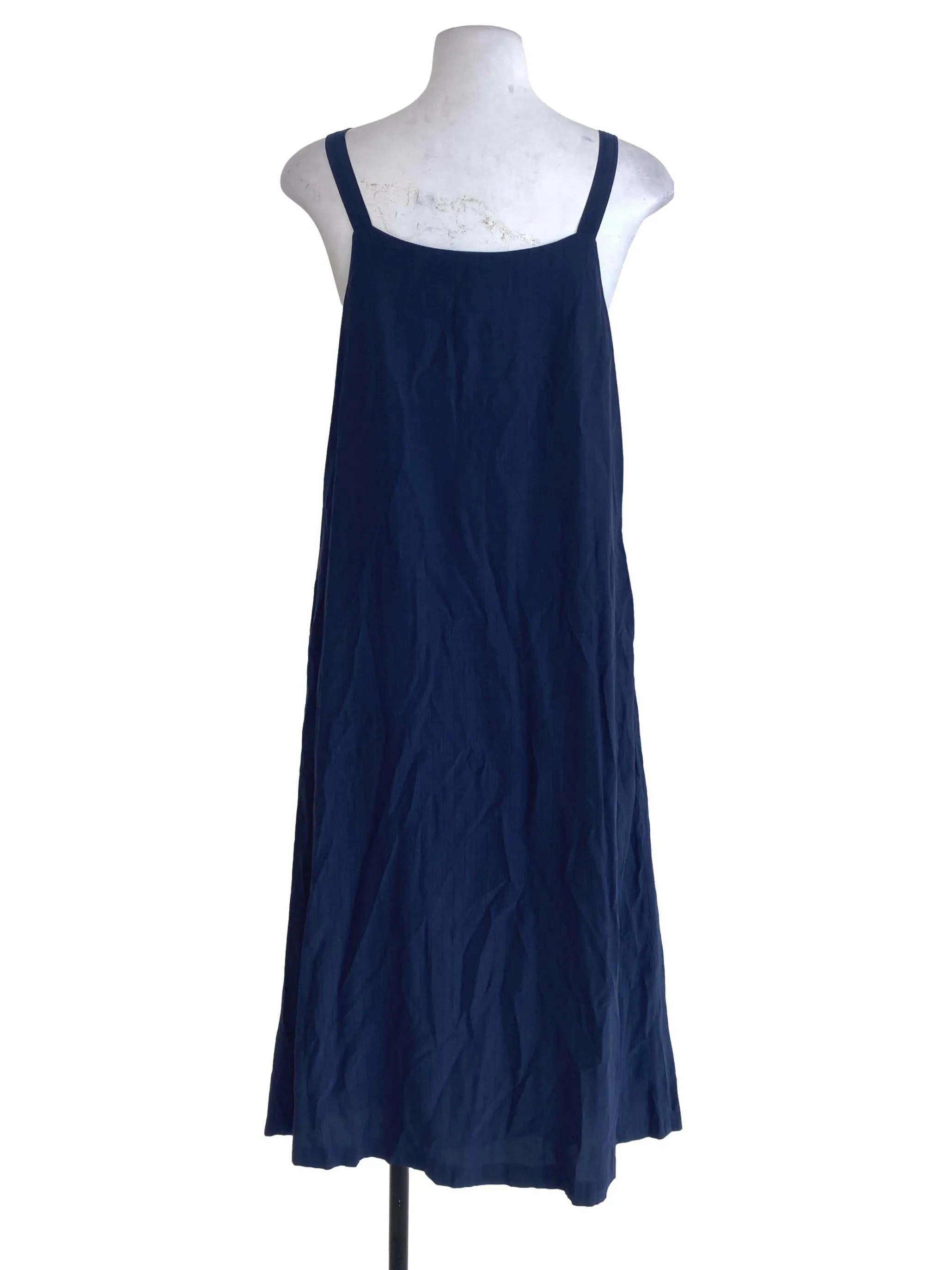 Navy Blue Pinstripe Shift Dress TTR