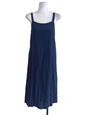 Navy Blue Pinstripe Shift Dress TTR