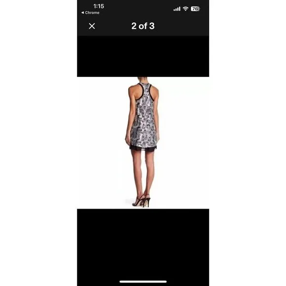 NBD x Revolve Whitney Racerback Sequin Swing Dress New Size Small