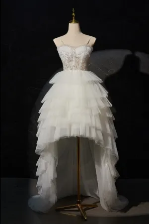 New Arrival High Low Spaghetti Straps Homecoming Dresses