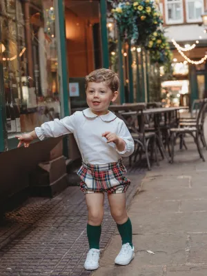 'Noelle' tartan jam pant & shirt set (shorts 3 )