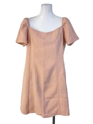 Nude Beige A-Line Dress