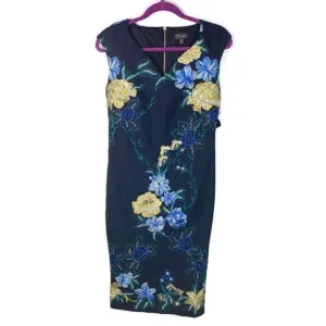 NWT Thalia Sodi Embroidered Floral Shift Dress Sm