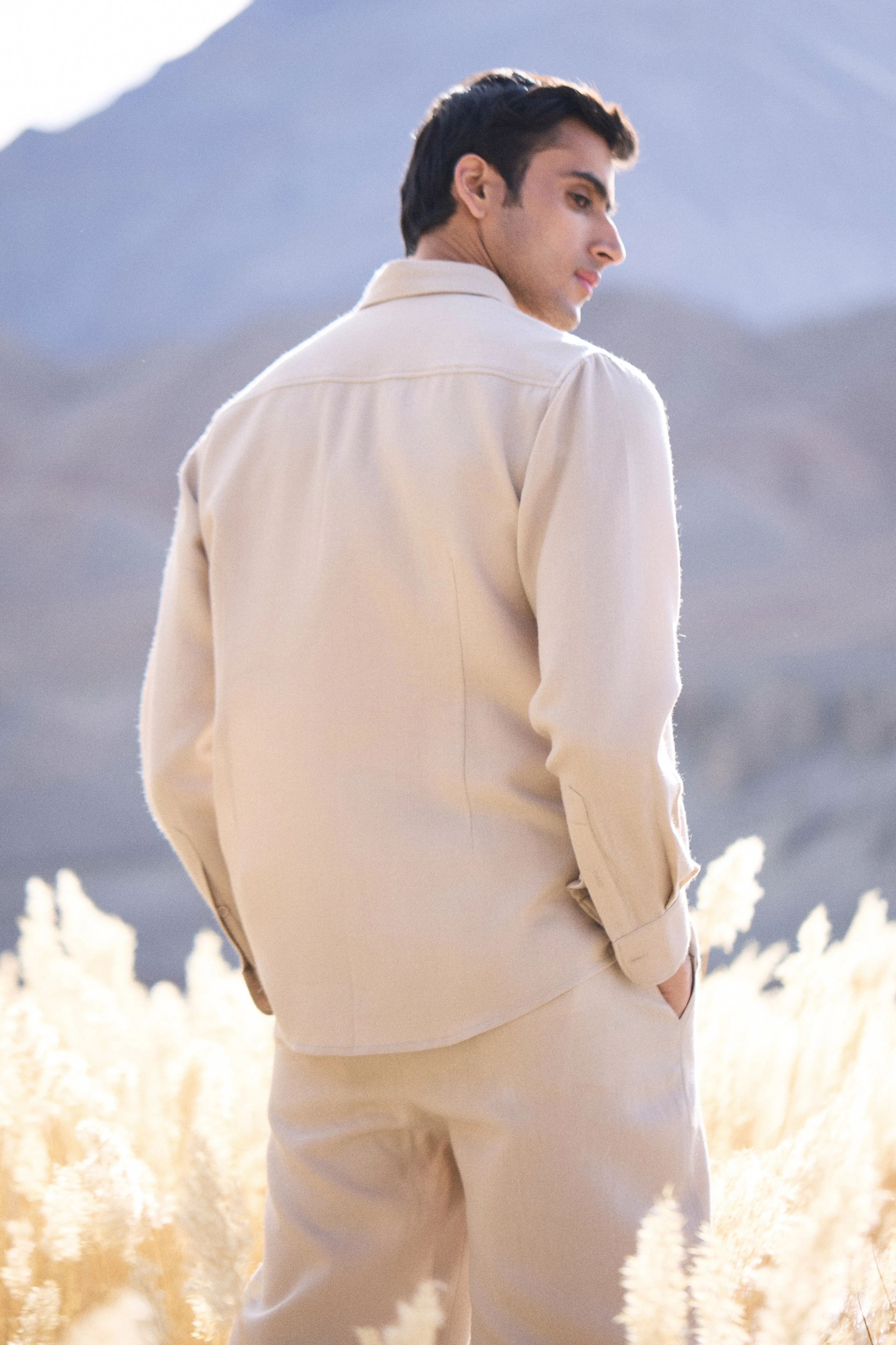 Nyoma Woollen Shirt- MAN (Natural)