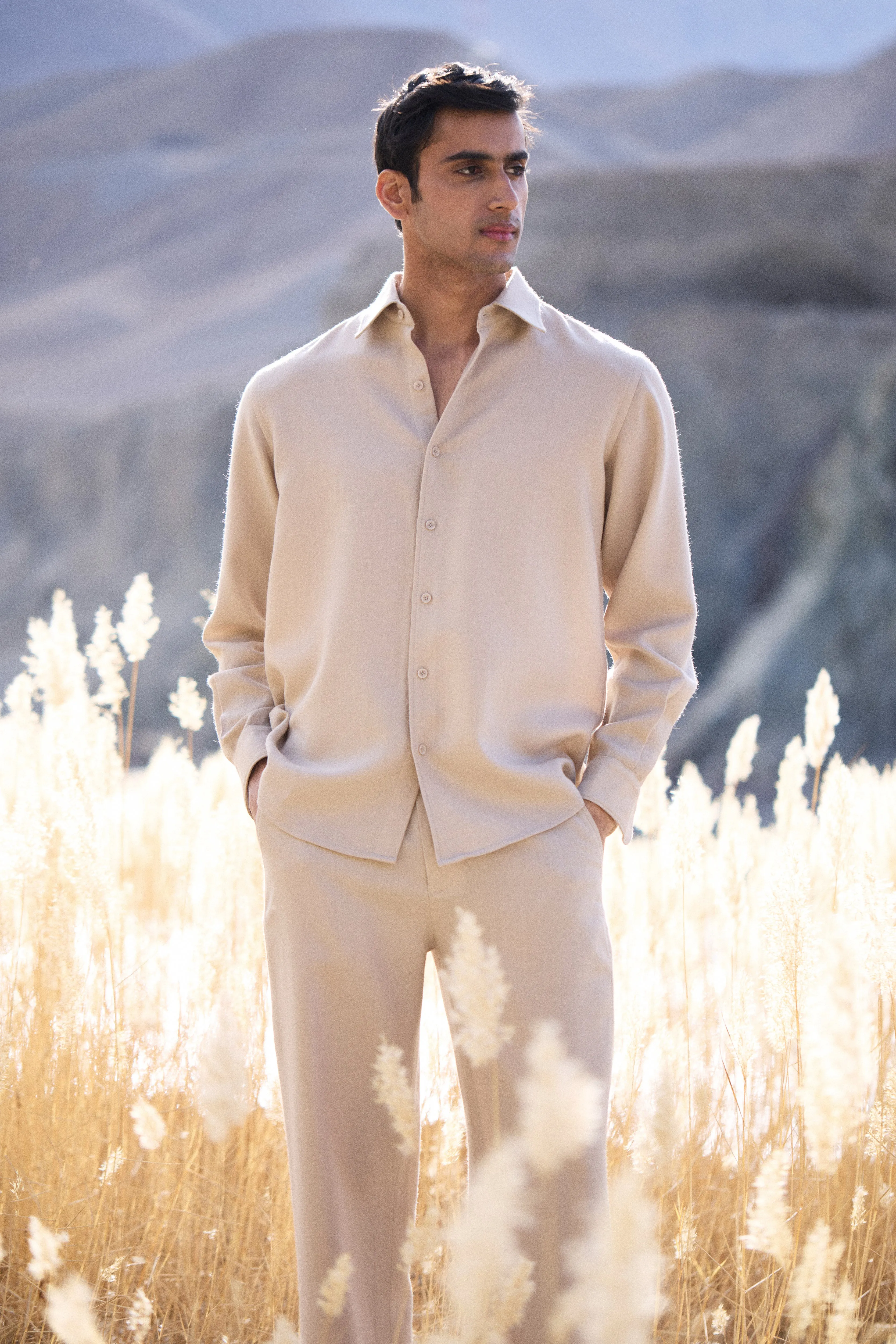 Nyoma Woollen Shirt- MAN (Natural)