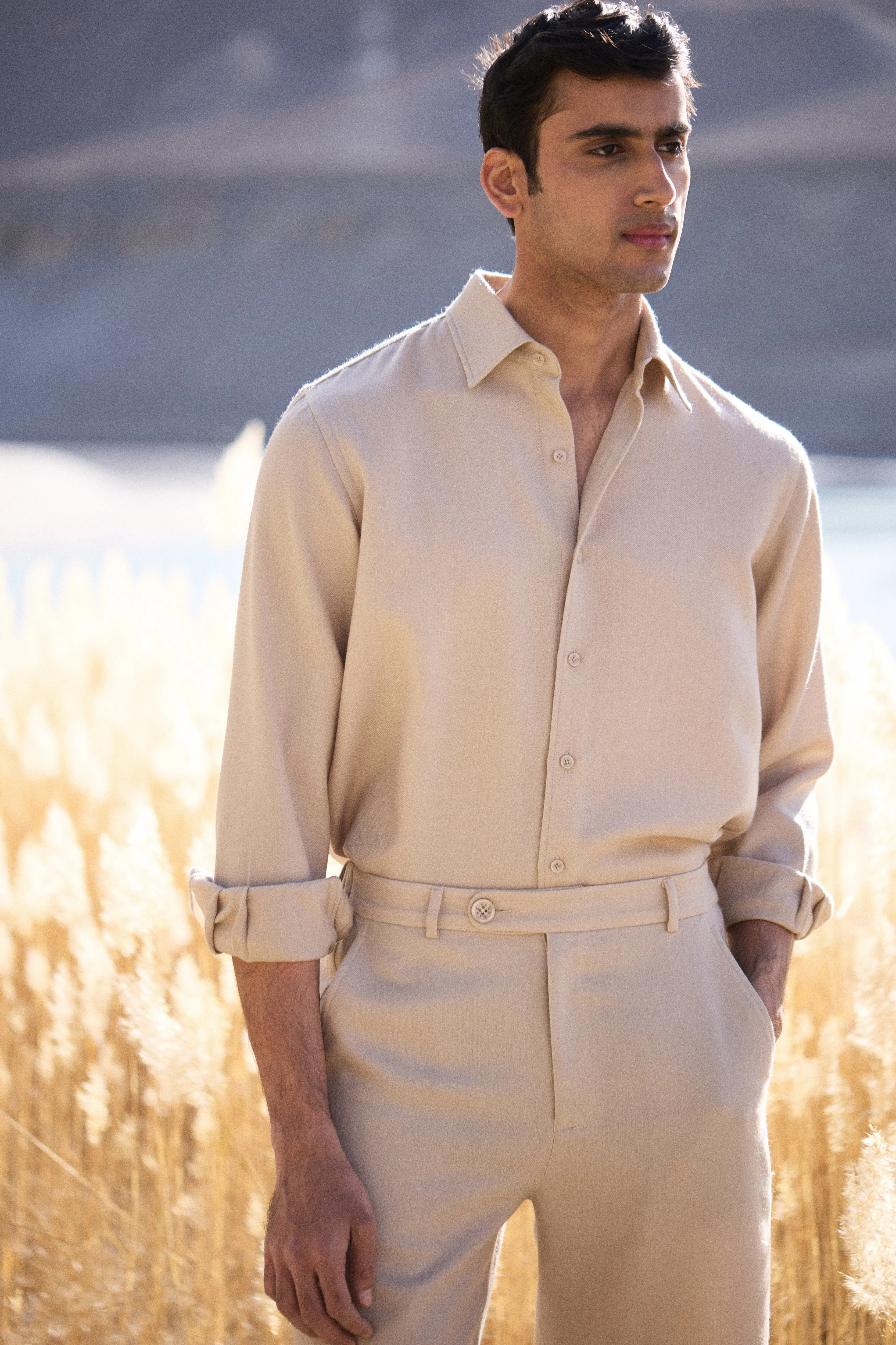 Nyoma Woollen Shirt- MAN (Natural)