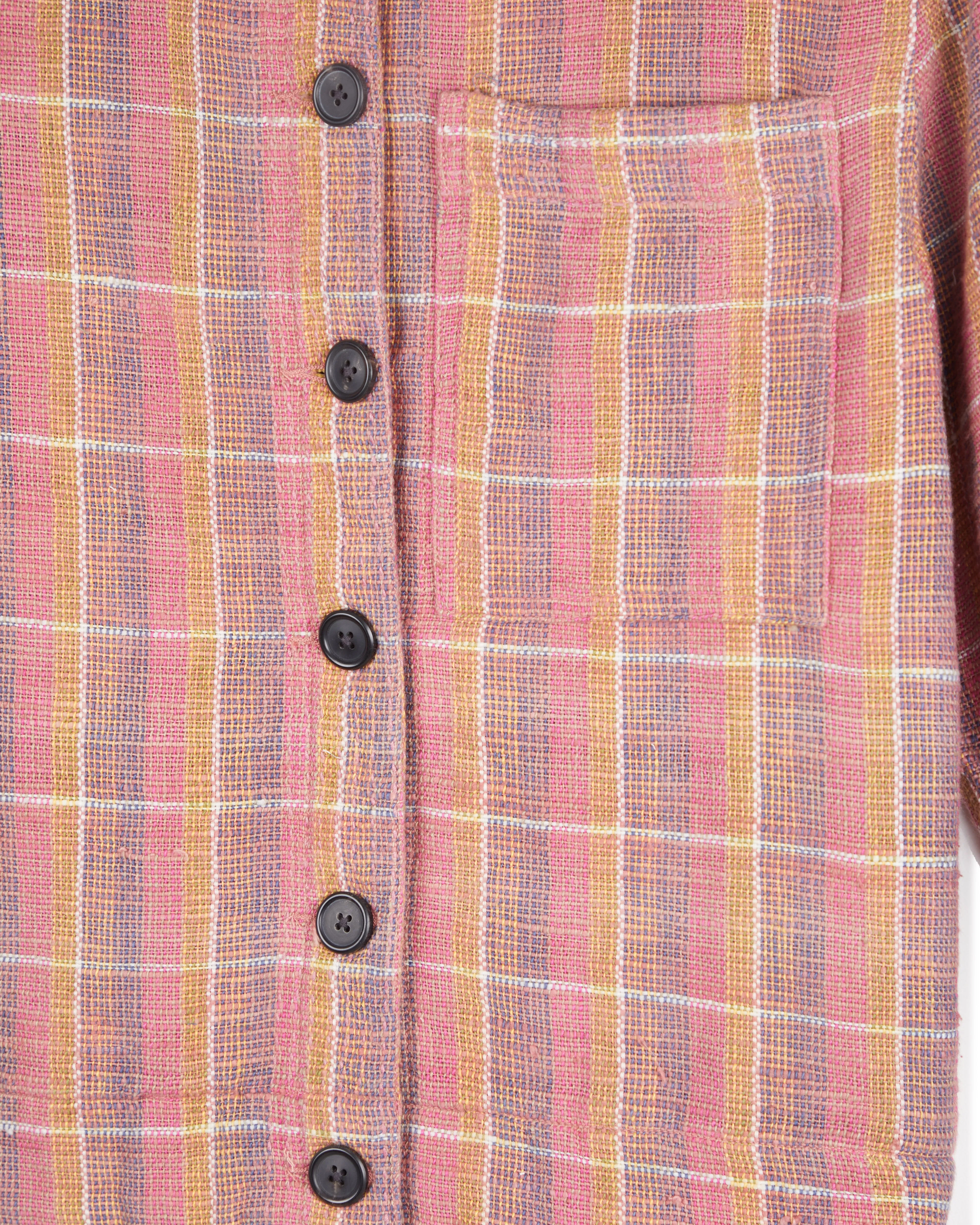 Padma Jacket in Nubby Cotton Sunset Plaid