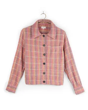 Padma Jacket in Nubby Cotton Sunset Plaid