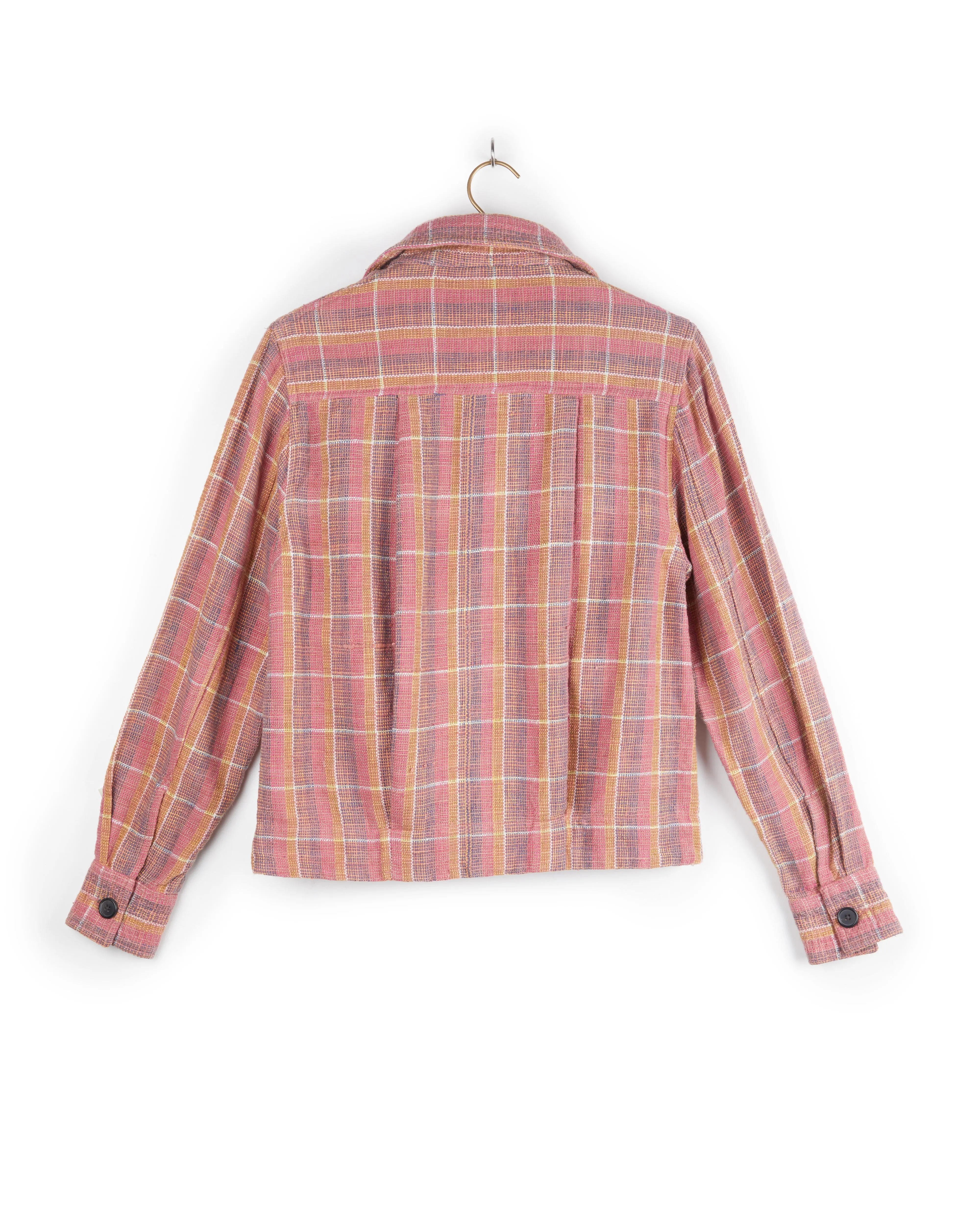 Padma Jacket in Nubby Cotton Sunset Plaid