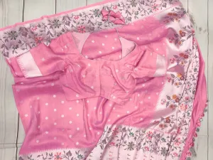 Paithani saree pink saree silk saree blouse wedding saree bridal saree ready to wear saree blouse pure silk saree ethnic wear