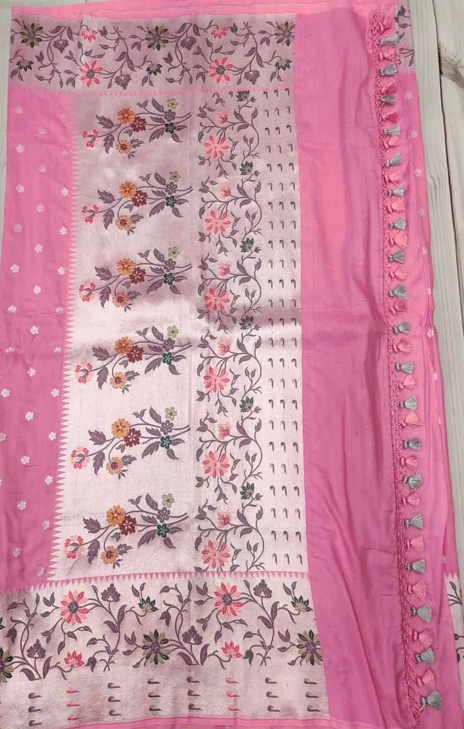 Paithani saree pink saree silk saree blouse wedding saree bridal saree ready to wear saree blouse pure silk saree ethnic wear