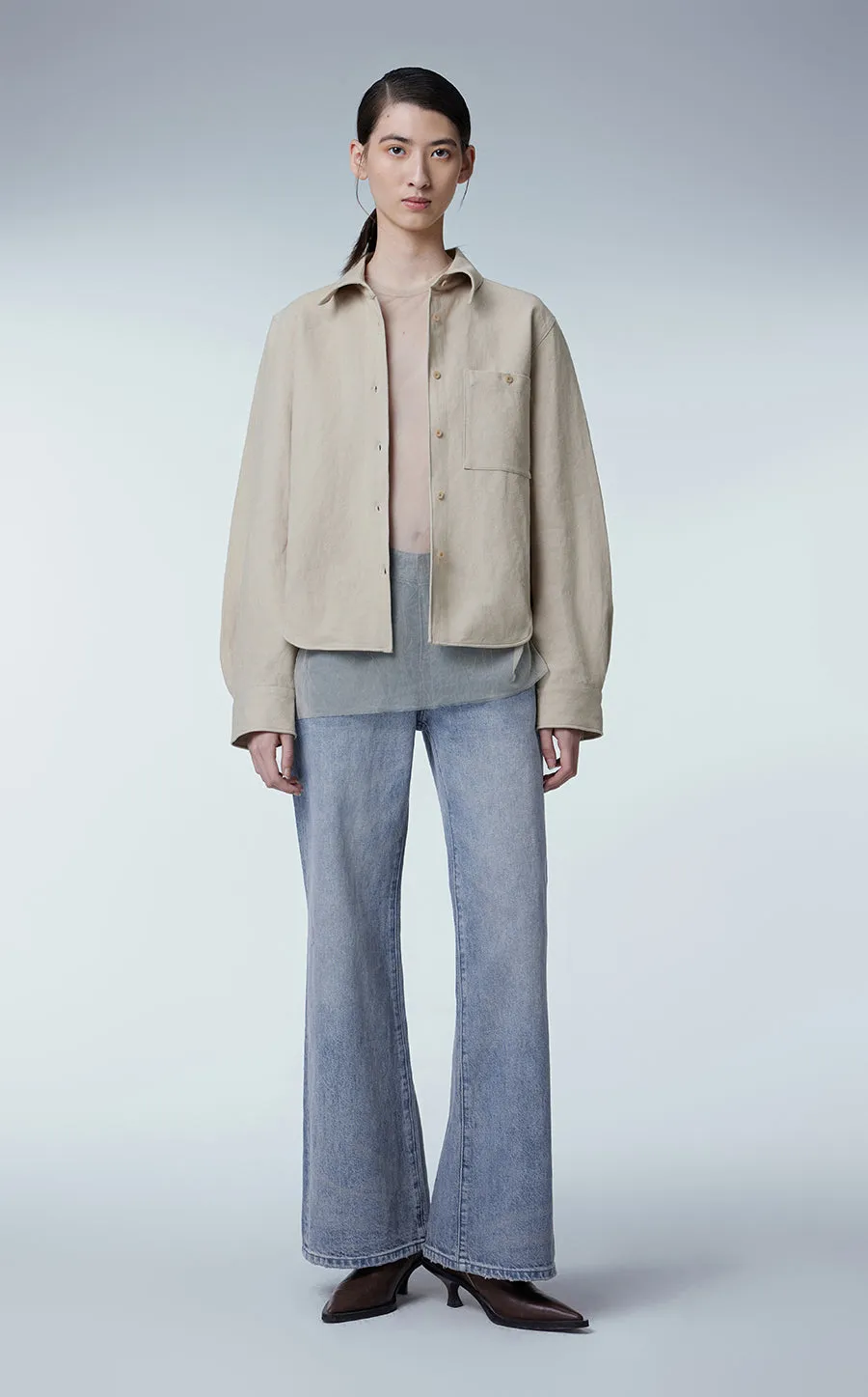 Pants / JNBY Slim-fit Cotton Flared Jeans