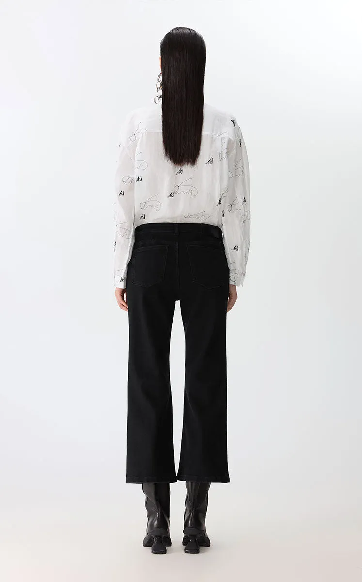 Pants / JNBY Turkish Imported Flared Denim Pants