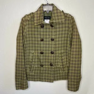 Patrizia Pepe Plaid Blazer Jacket Double Breasted