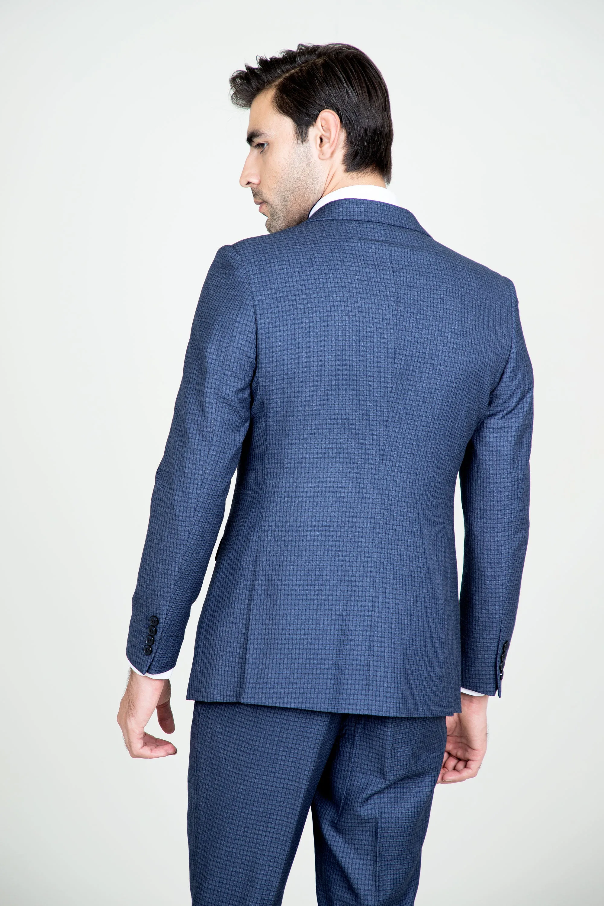 Peacock Blue Suit-3pcs