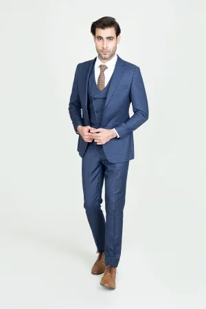 Peacock Blue Suit-3pcs