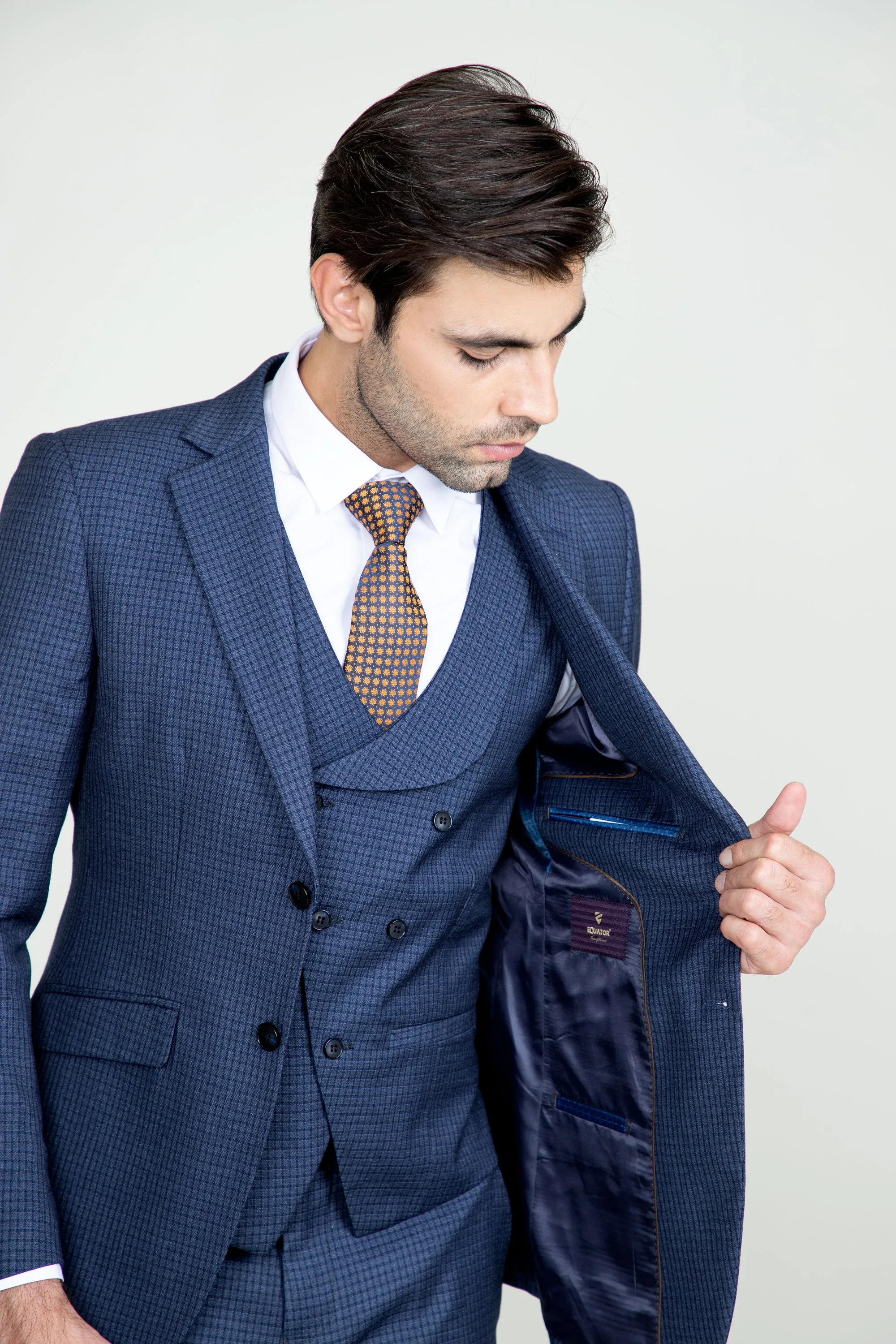Peacock Blue Suit-3pcs