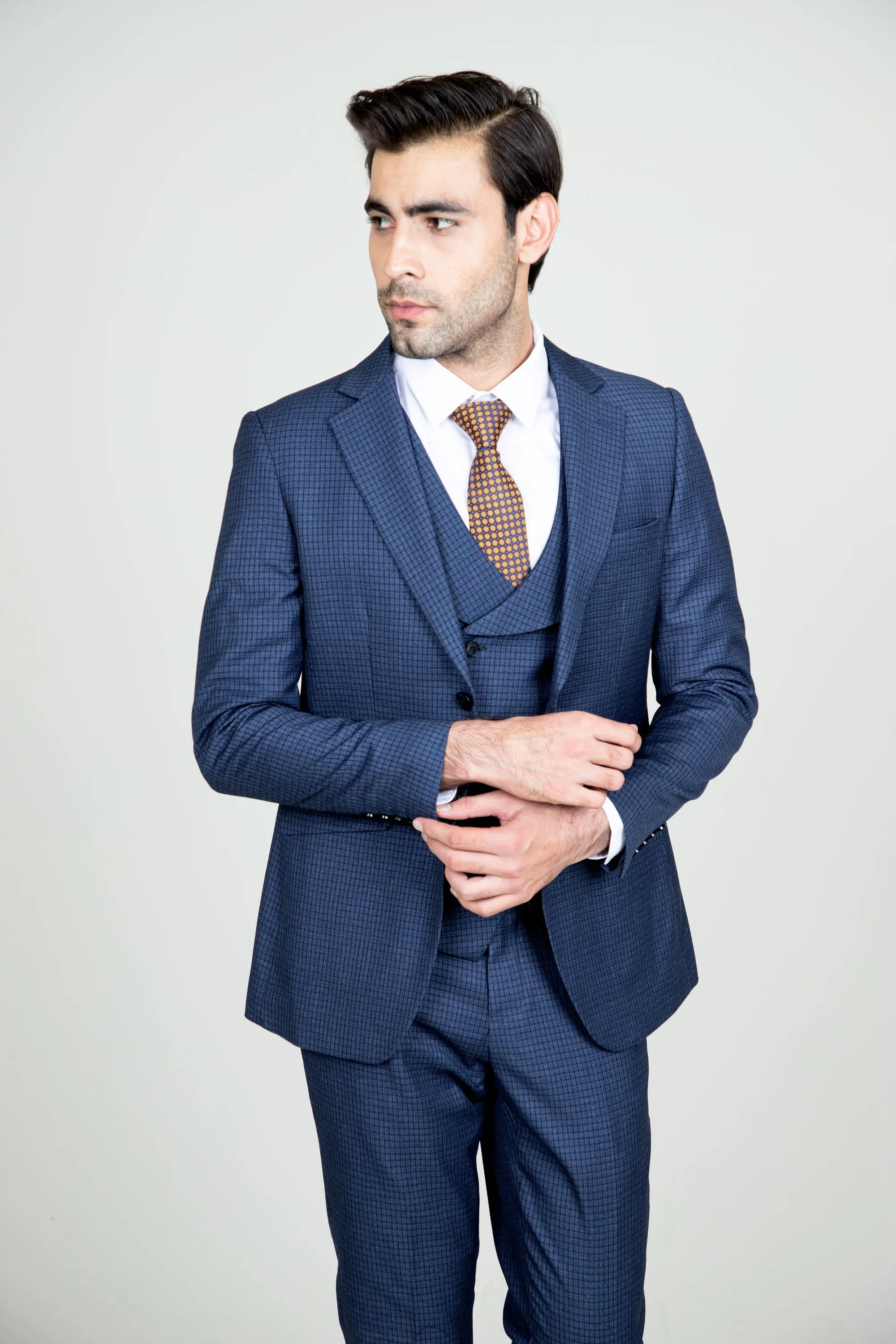 Peacock Blue Suit-3pcs