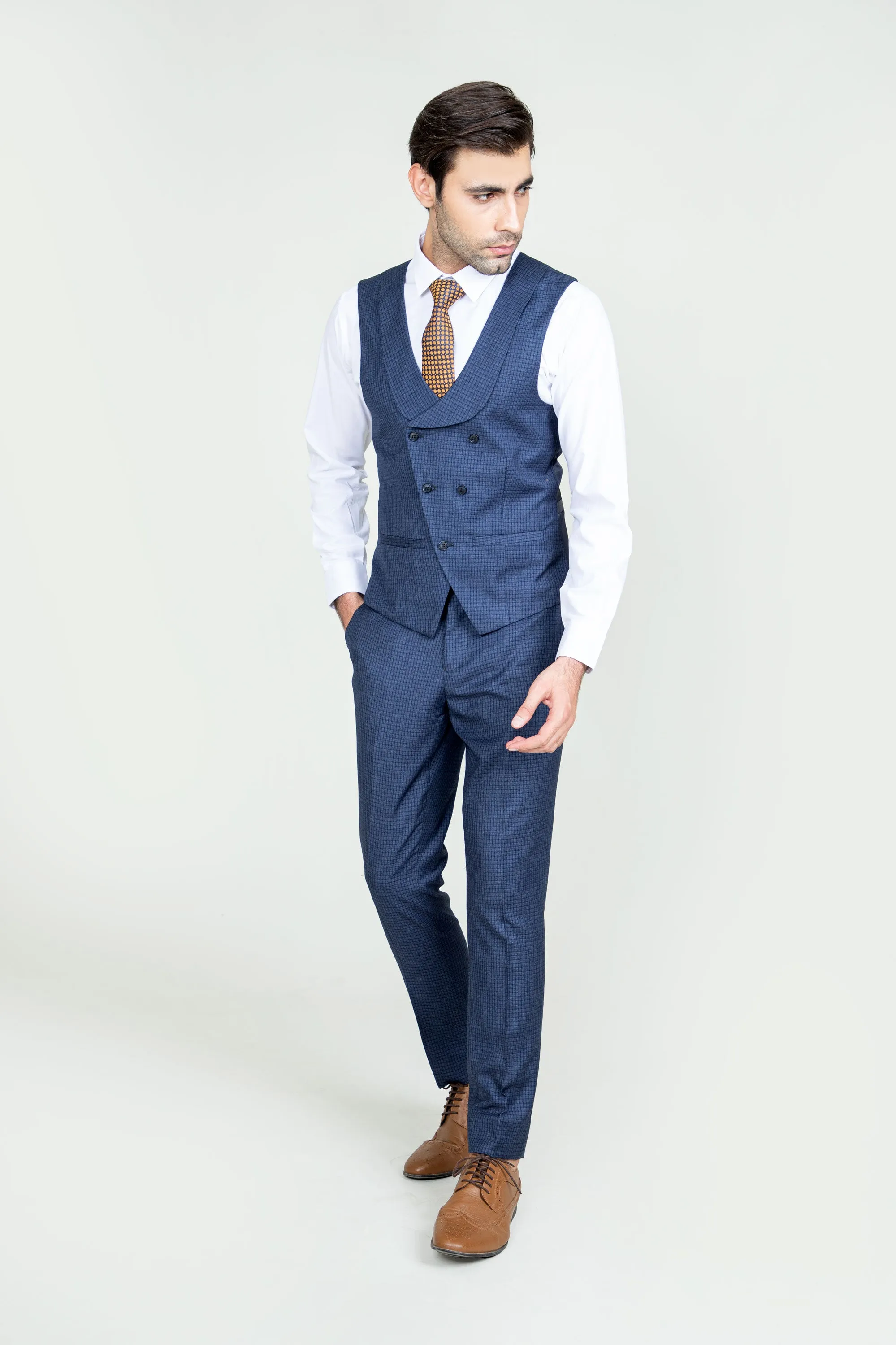 Peacock Blue Suit-3pcs