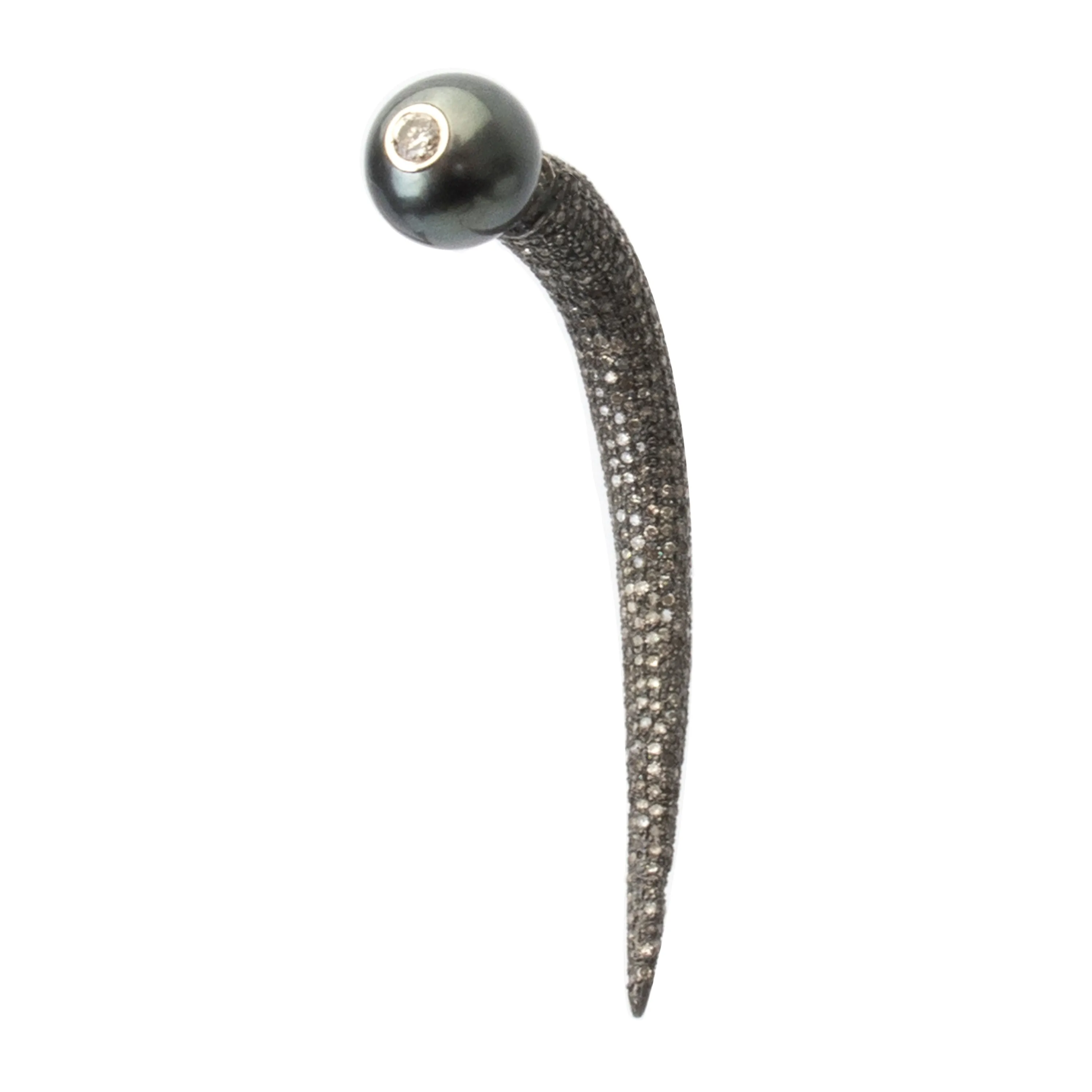 Pearl Horn Earring