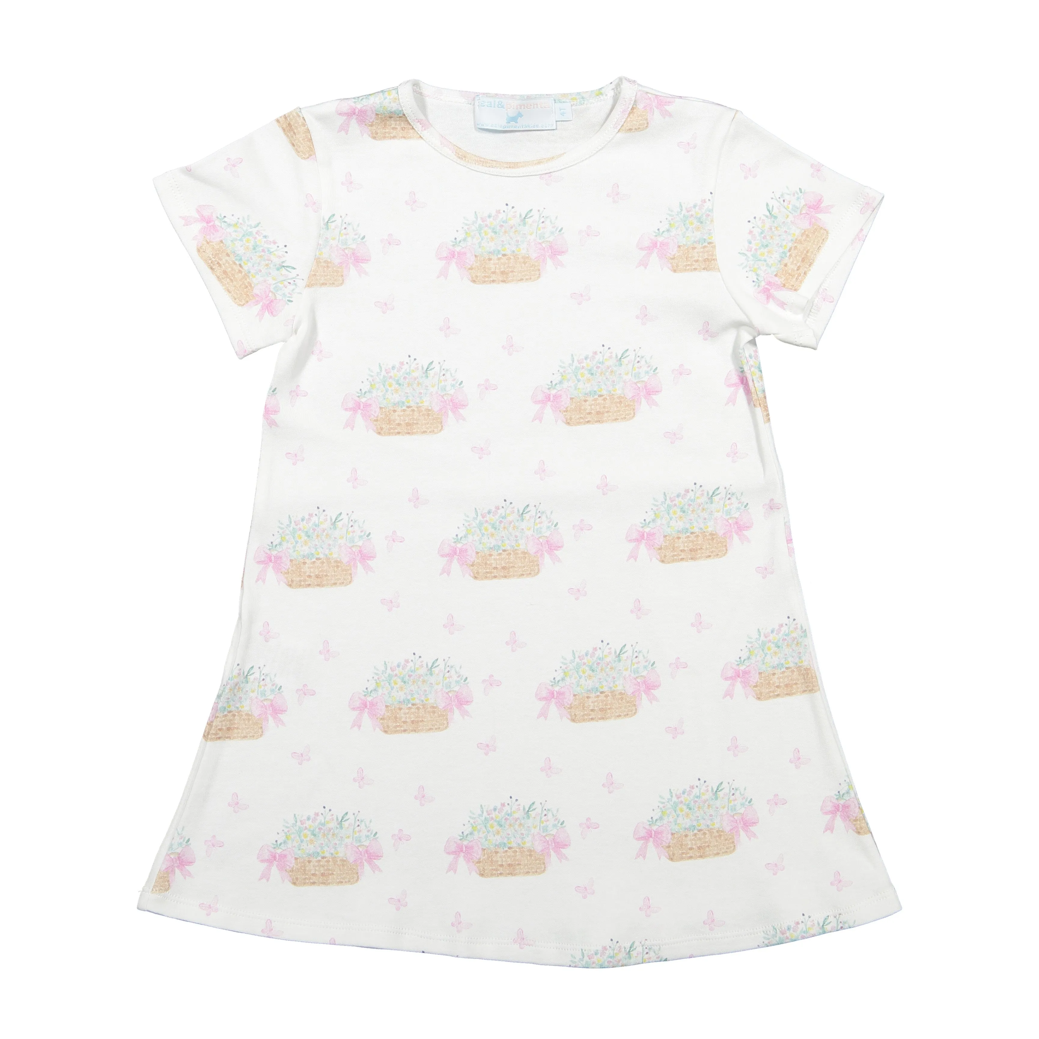 Picnic Flower Basket A-Line Dress
