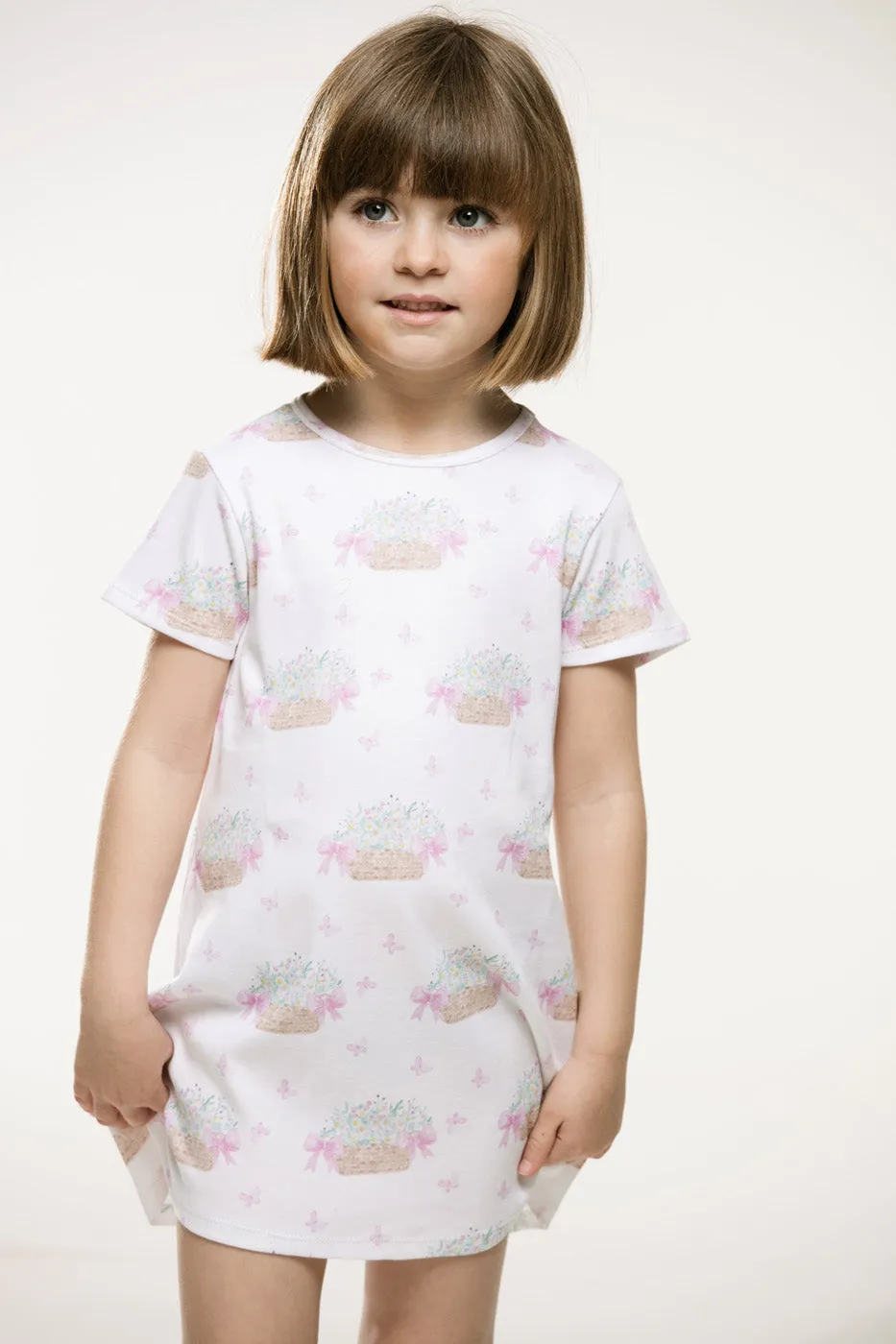 Picnic Flower Basket A-Line Dress