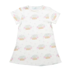 Picnic Flower Basket A-Line Dress