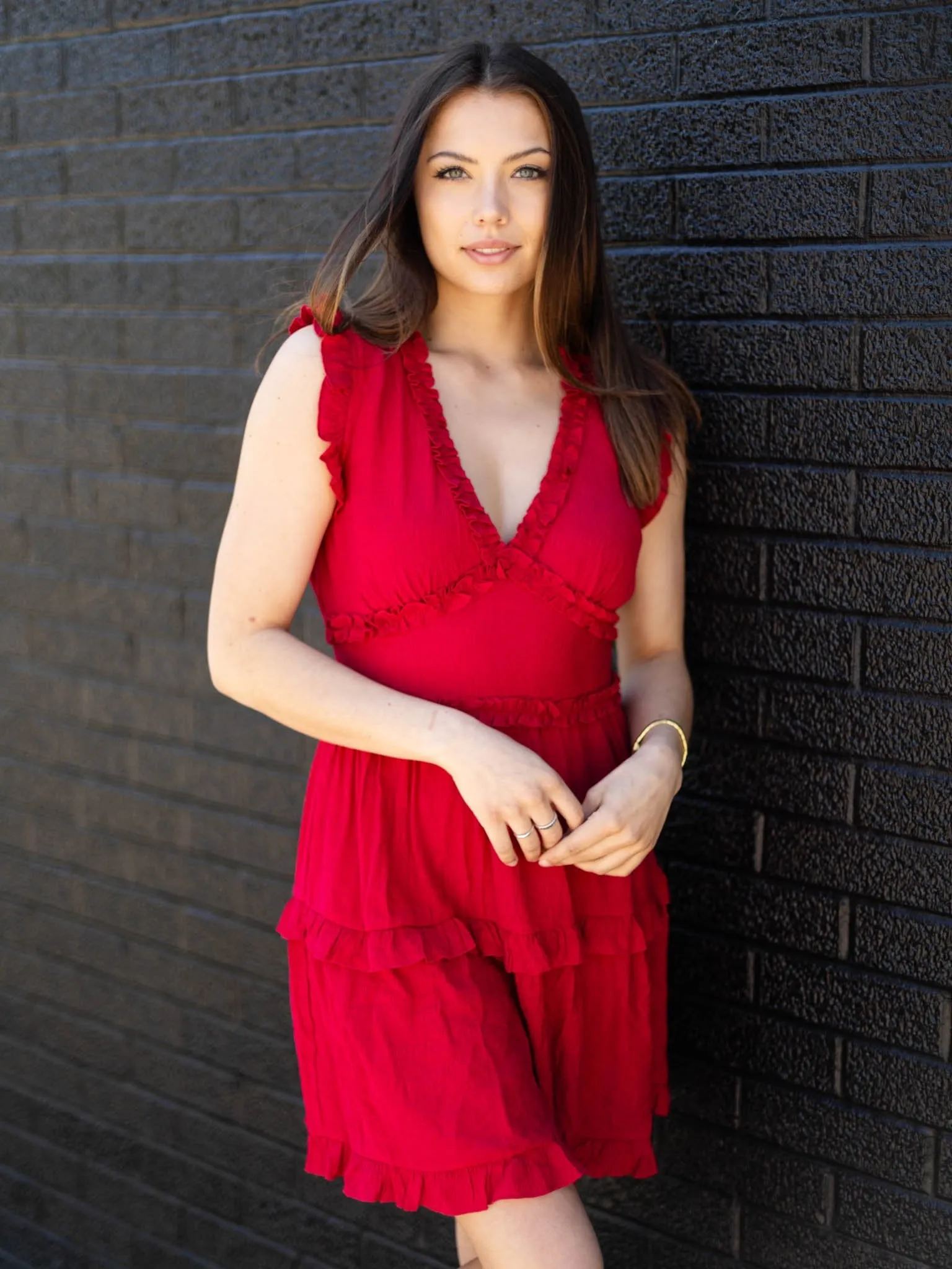 PINCH Sleeveless Ruffle Mini Dress