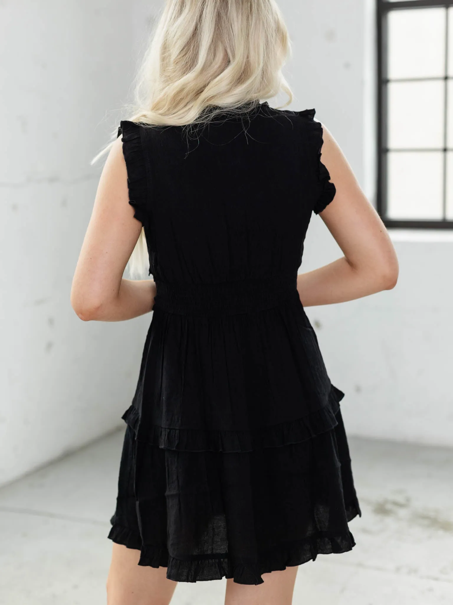 PINCH Sleeveless Ruffle Mini Dress