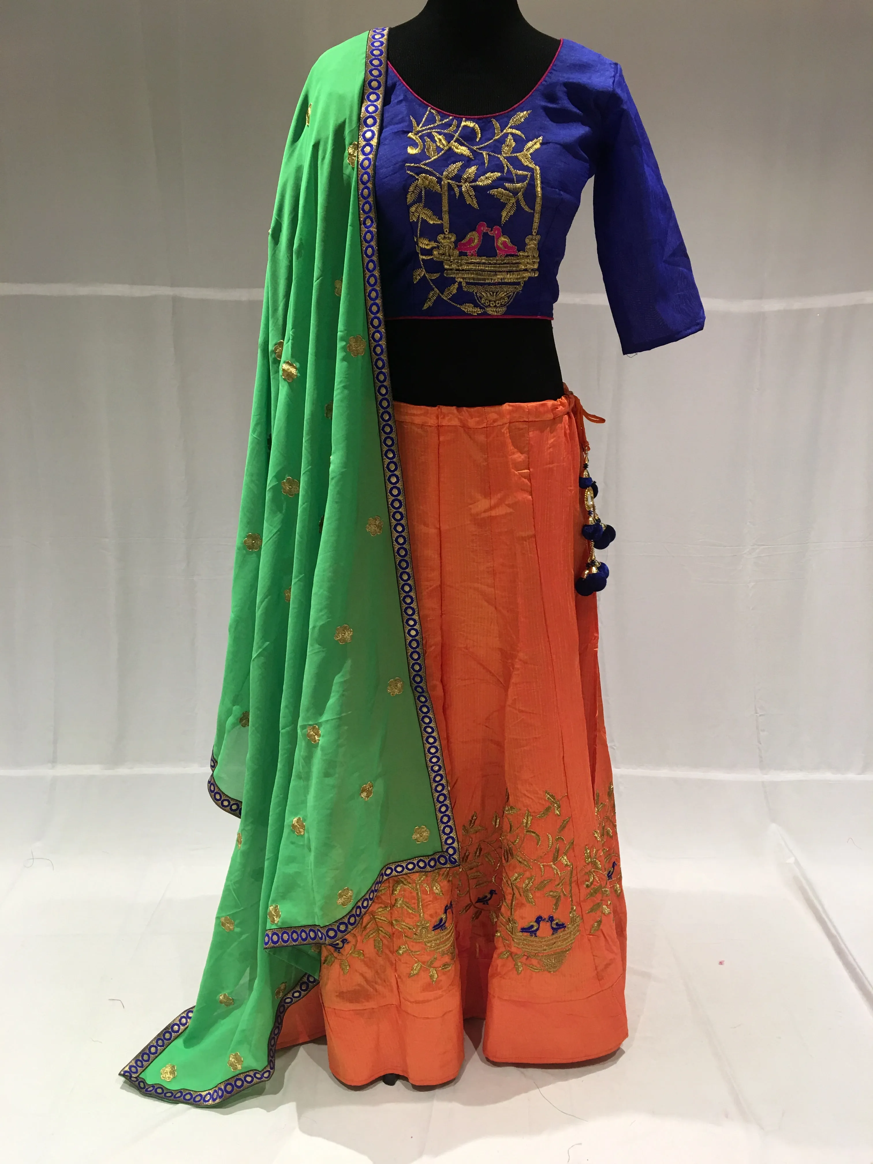 Pink & Blue chaniya choli