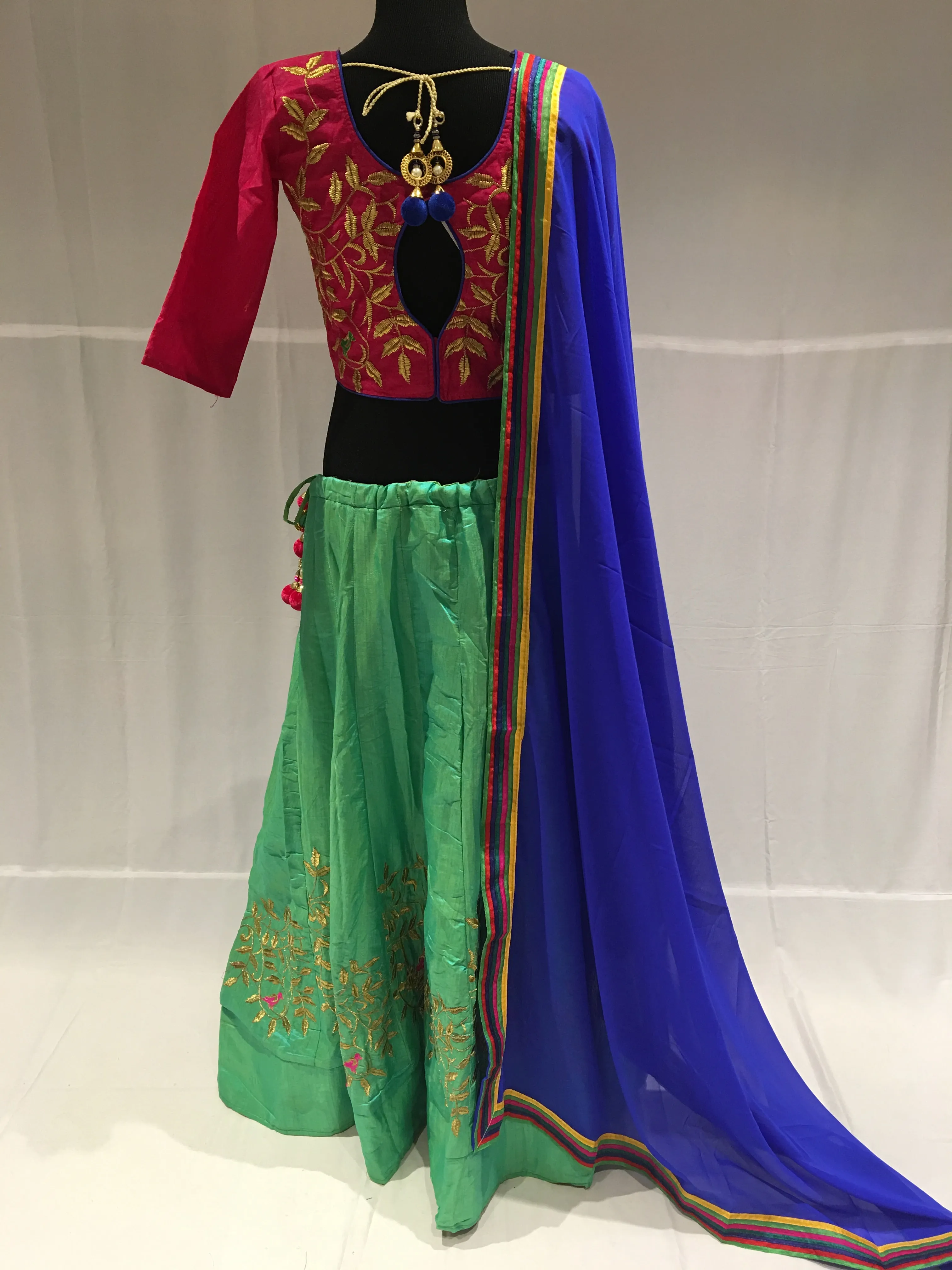 Pink & Blue chaniya choli